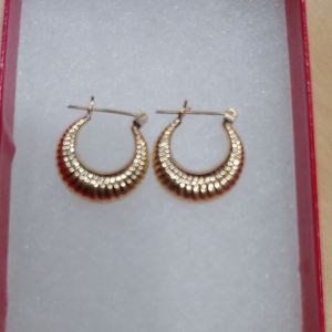 14k gold shrimp earrings